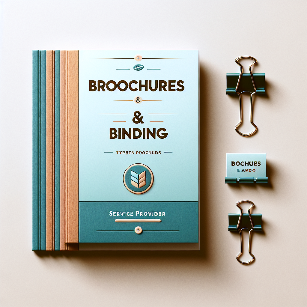 Broschüren und Bindungen